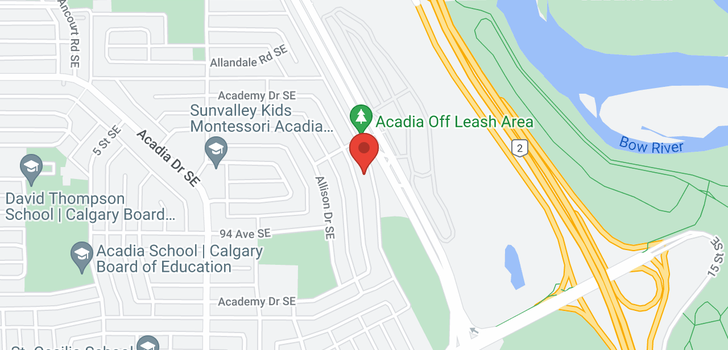 map of 9424 ACADEMY Drive SE